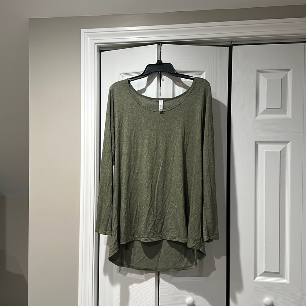 Lularoe Lynnae - olive green XL